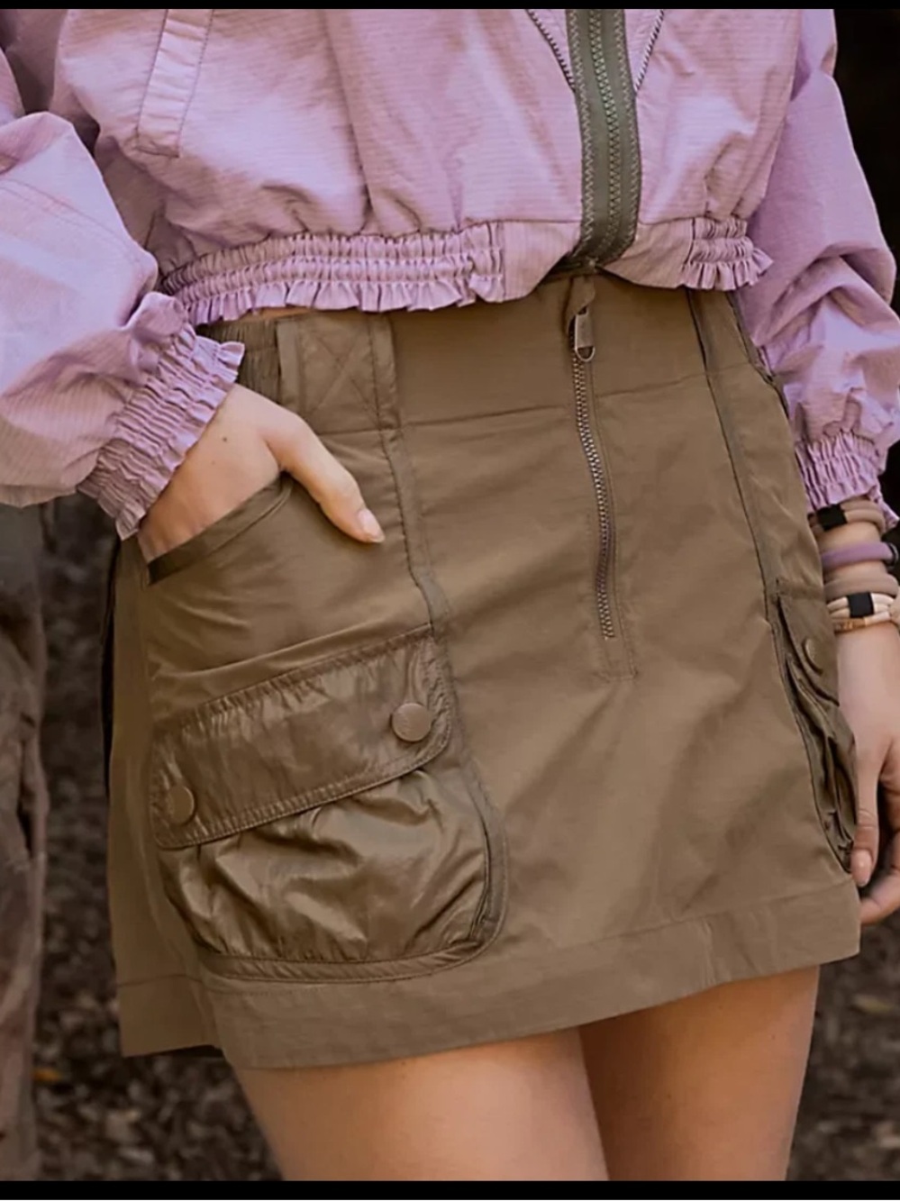 Free People FP Movement Thru Hiker Skort (size L) - Picture 3 of 16